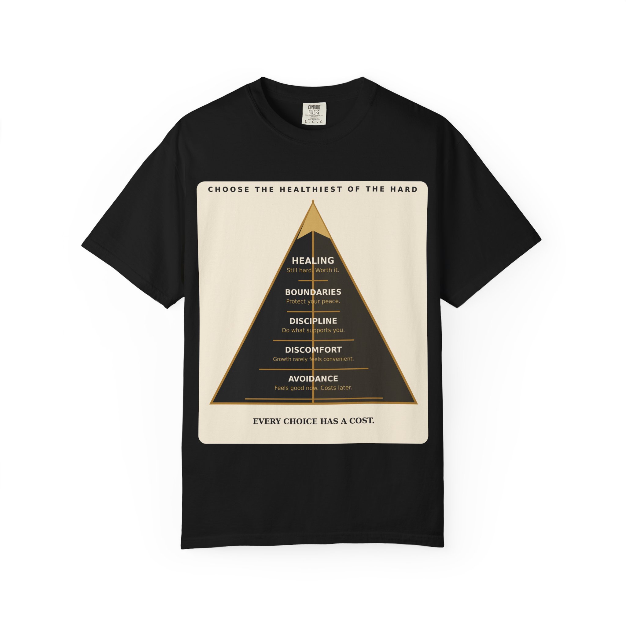 Choose the Healthiest Hard - 3D Pyramid Tee - Image 18