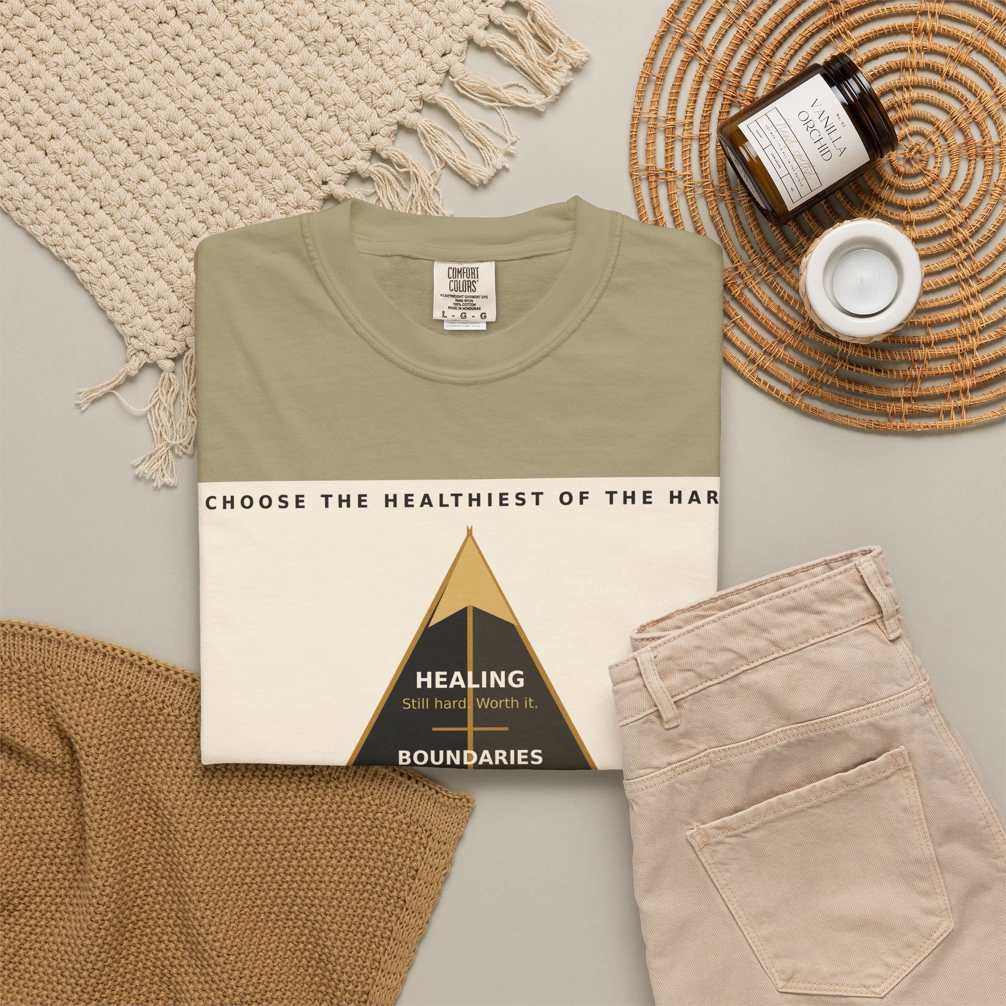 Choose the Healthiest Hard - 3D Pyramid Tee - Image 17
