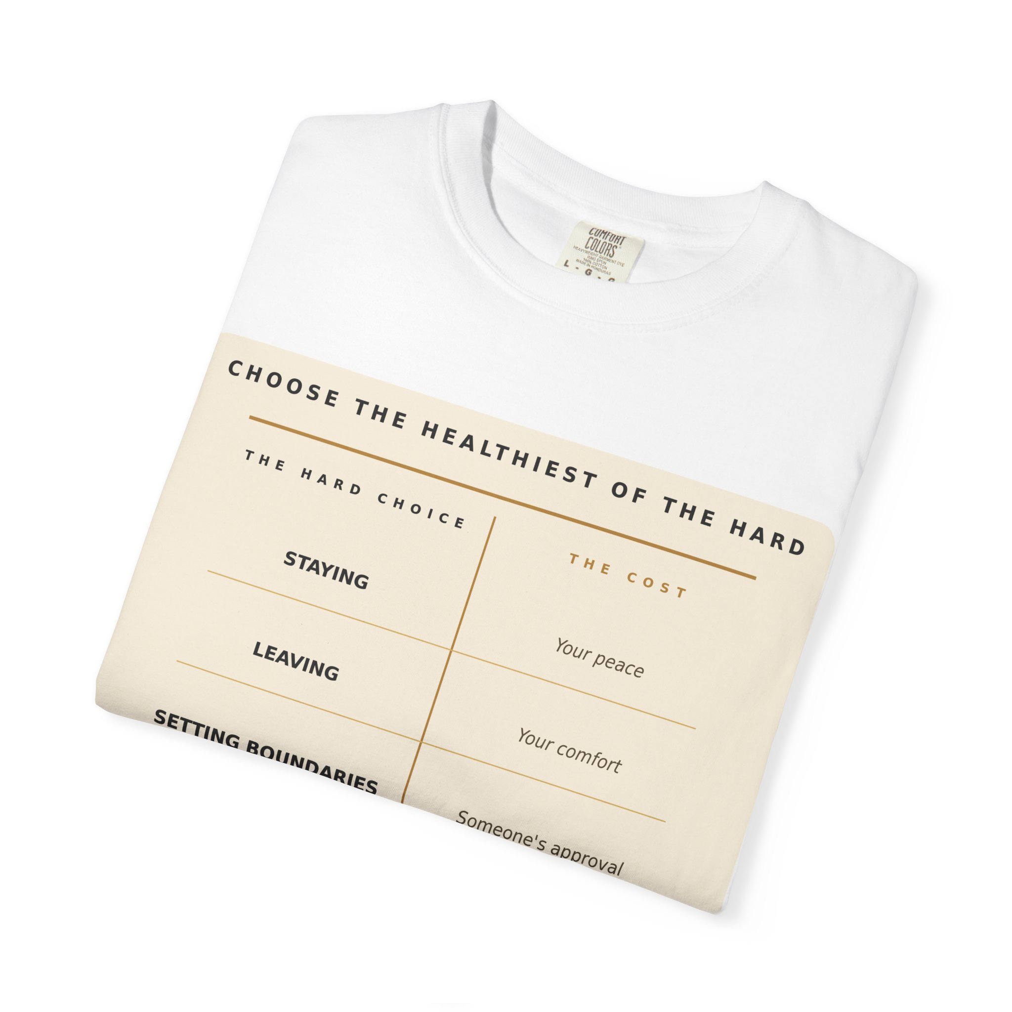 Choose the Healthiest Hard - Two Columns Tee - Image 8