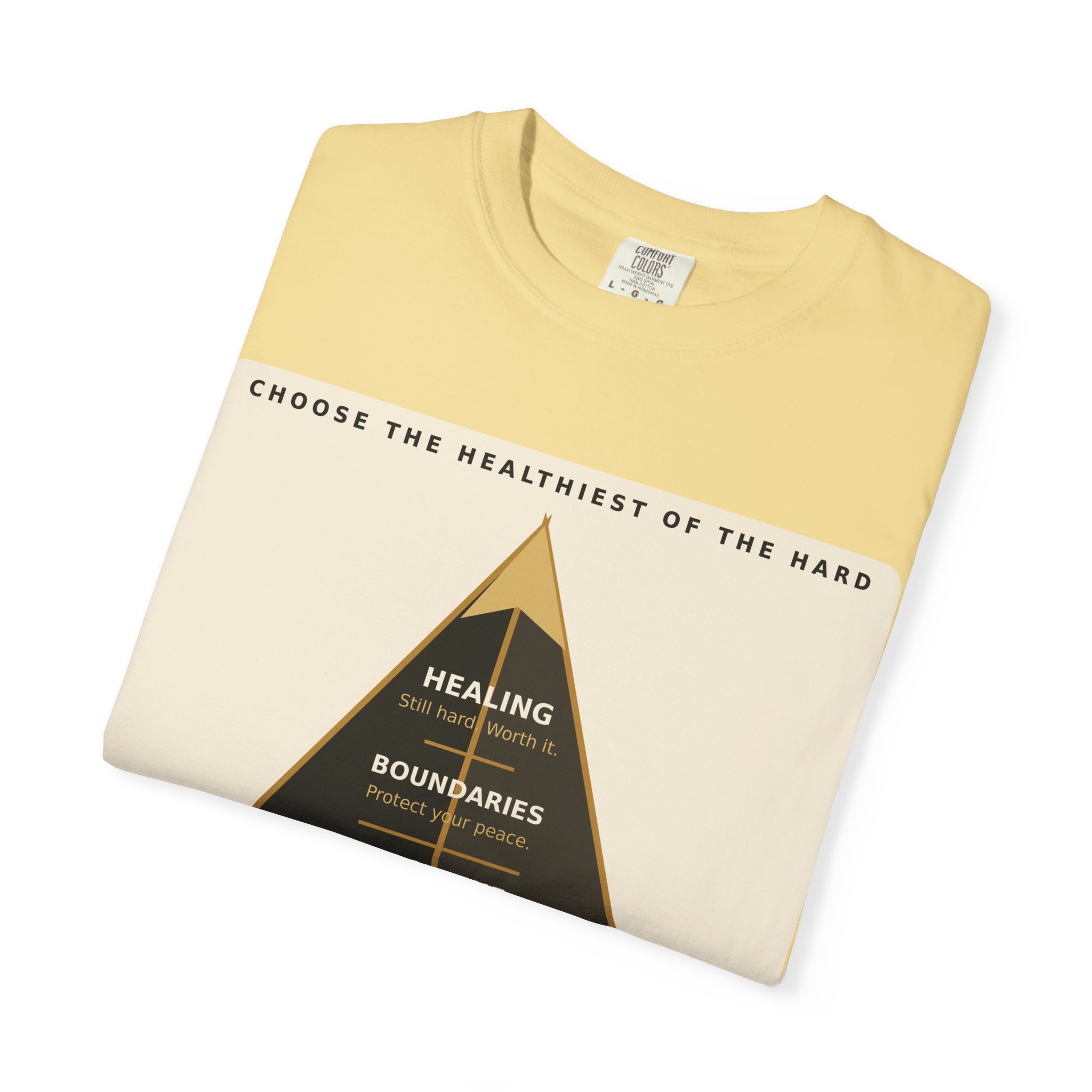 Choose the Healthiest Hard - 3D Pyramid Tee - Image 4