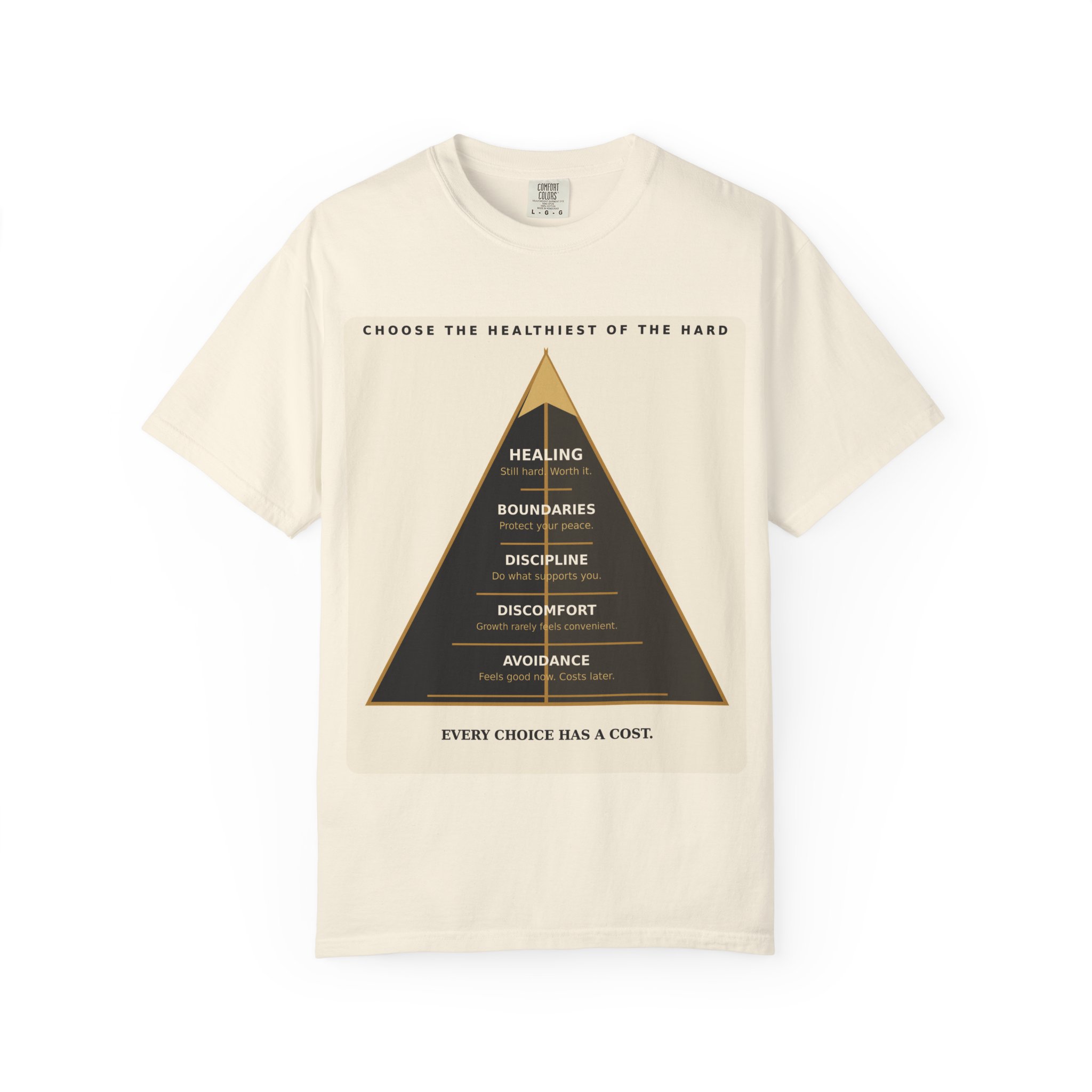 Choose the Healthiest Hard - 3D Pyramid Tee - Image 10