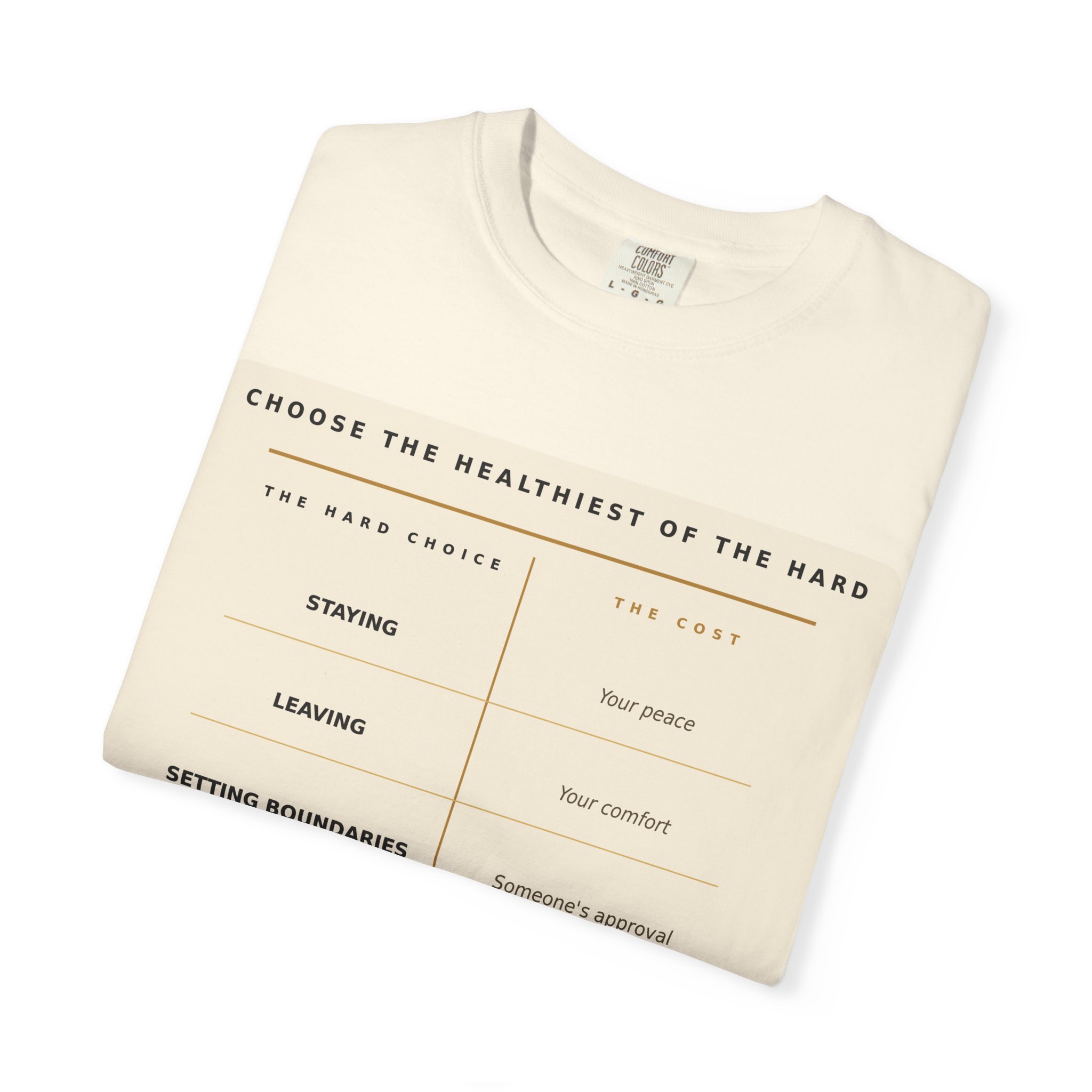 Choose the Healthiest Hard - Two Columns Tee - Image 12