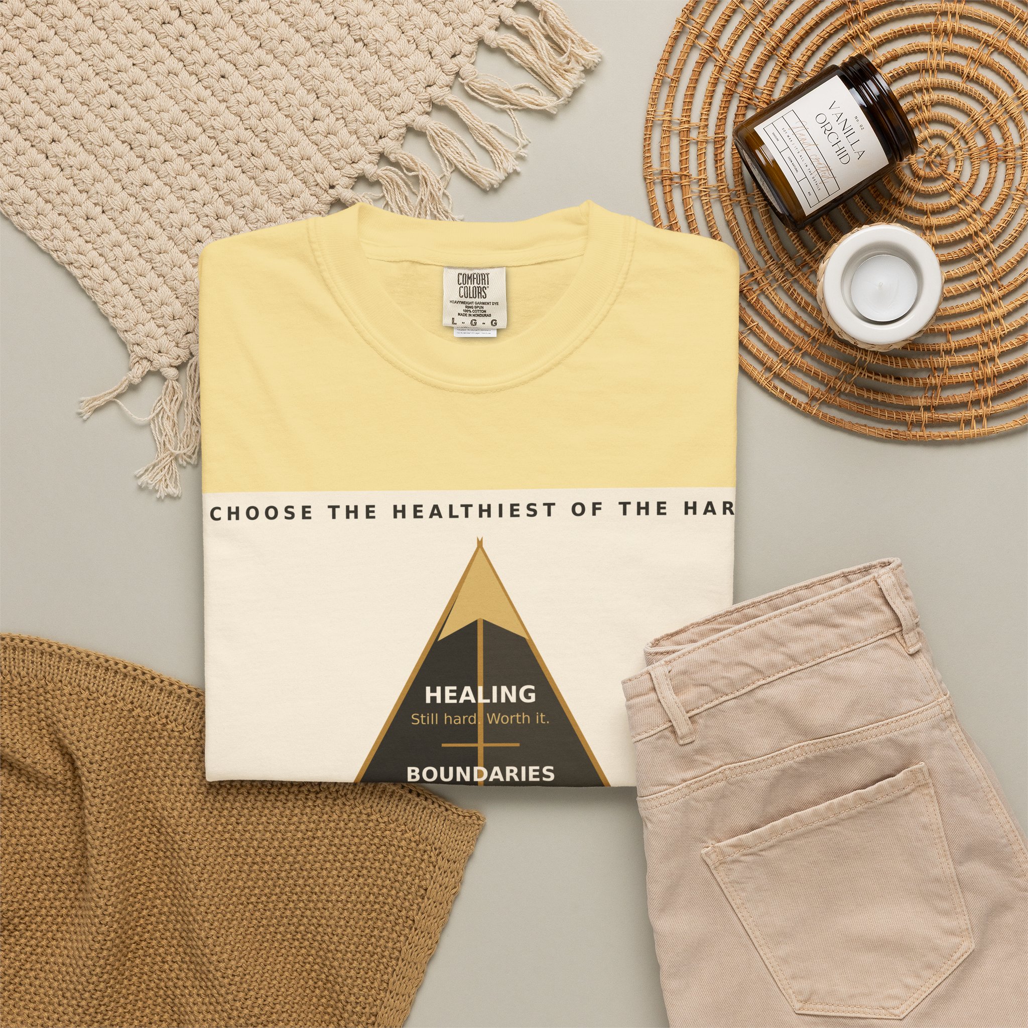 Choose the Healthiest Hard - 3D Pyramid Tee - Image 5