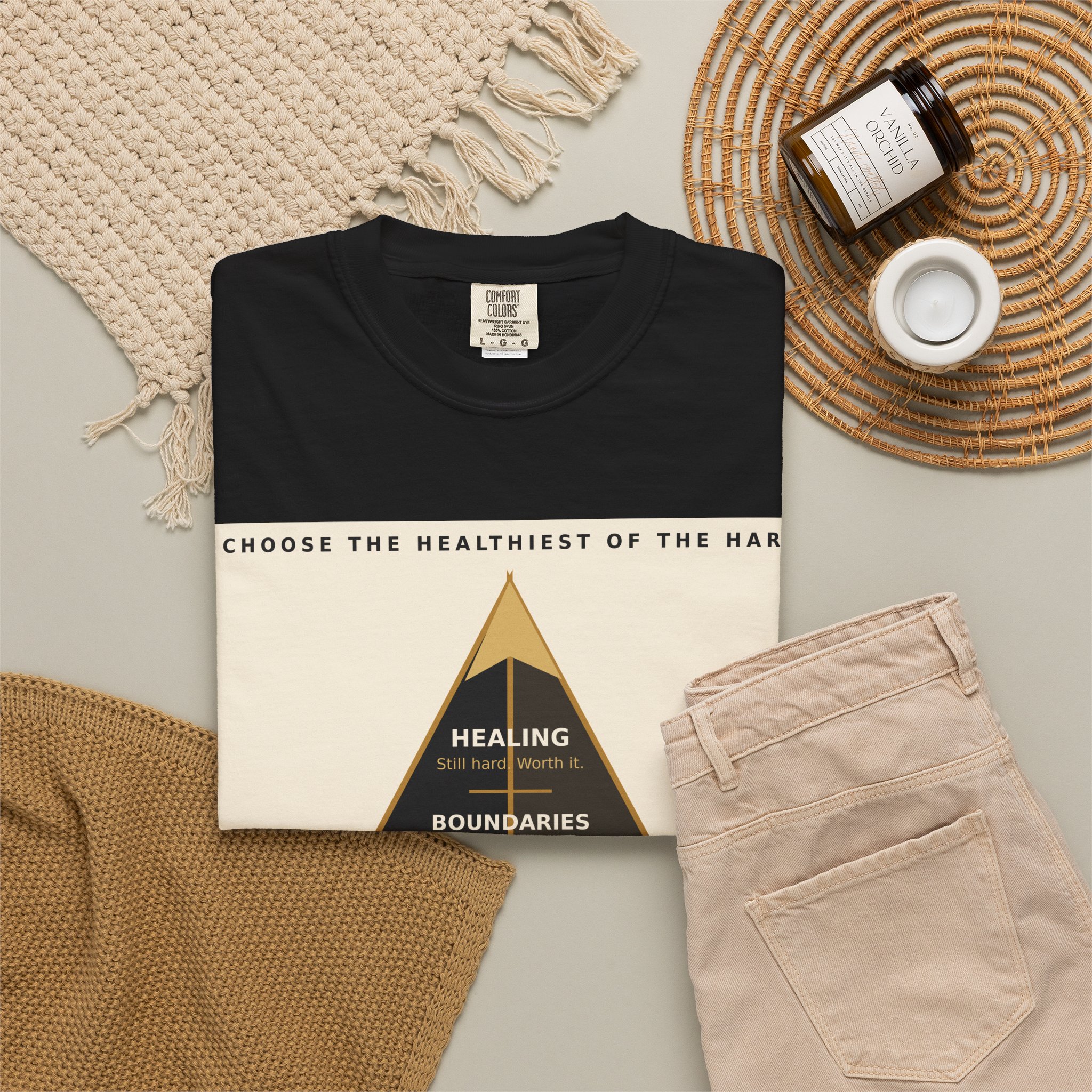 Choose the Healthiest Hard - 3D Pyramid Tee - Image 21