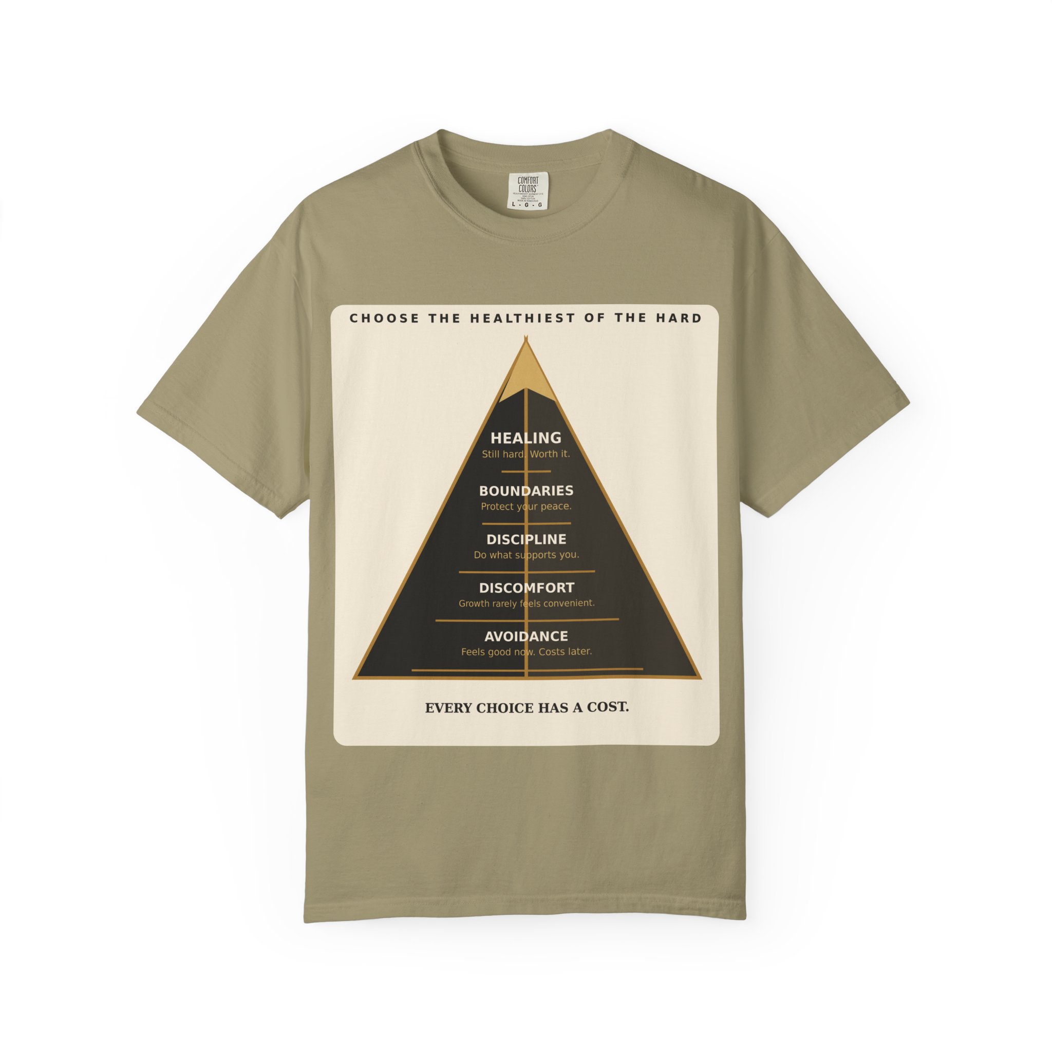 Choose the Healthiest Hard - 3D Pyramid Tee - Image 14