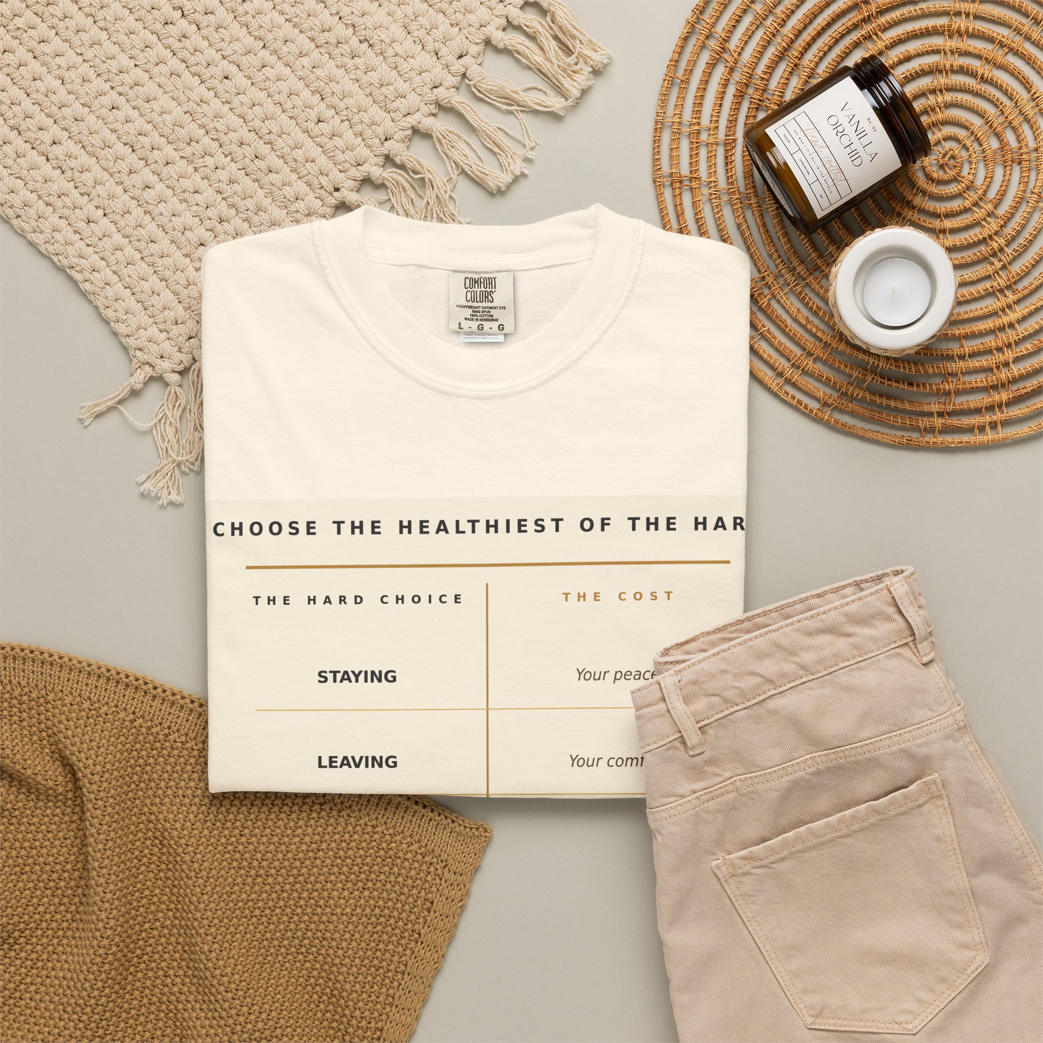 Choose the Healthiest Hard - Two Columns Tee - Image 13