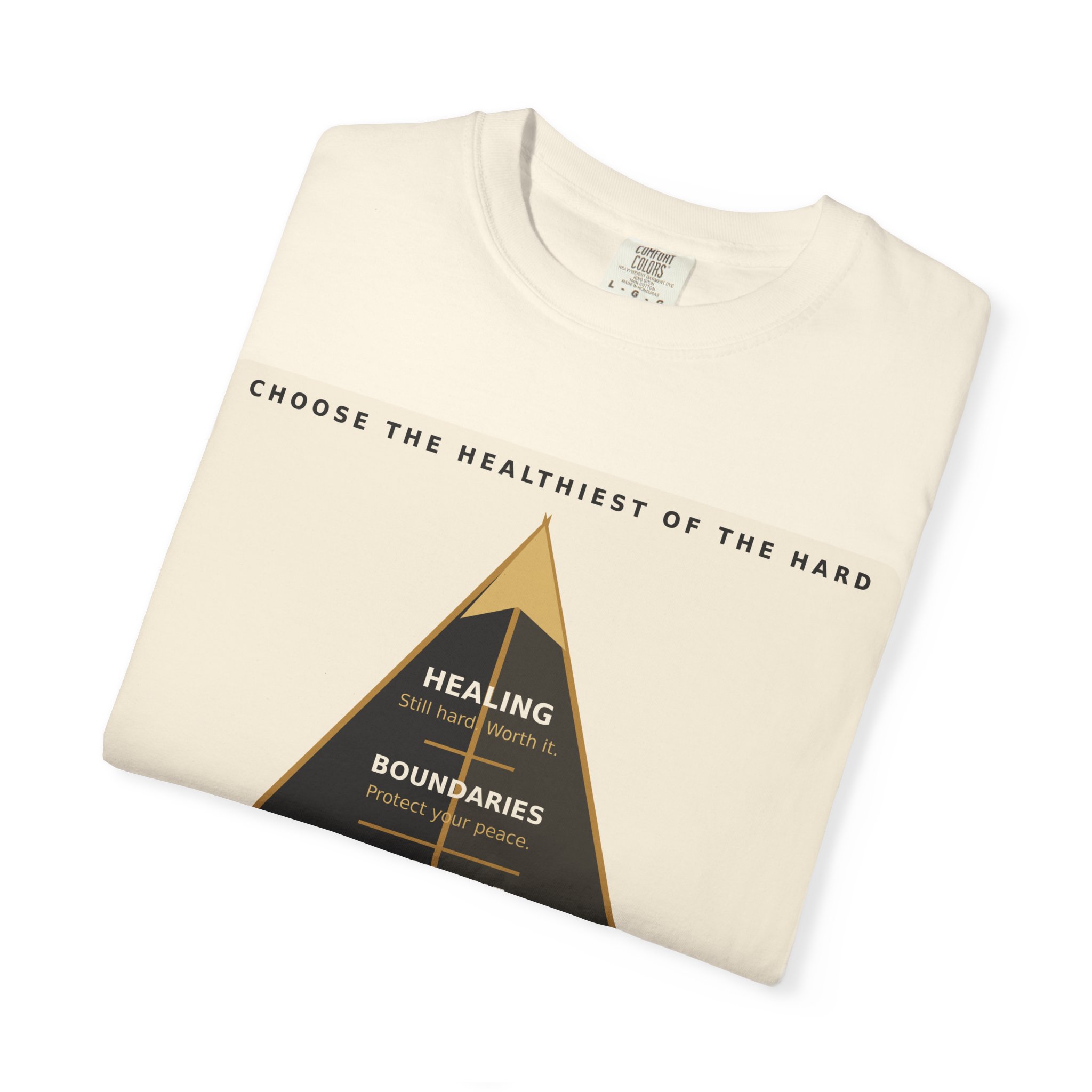 Choose the Healthiest Hard - 3D Pyramid Tee - Image 12