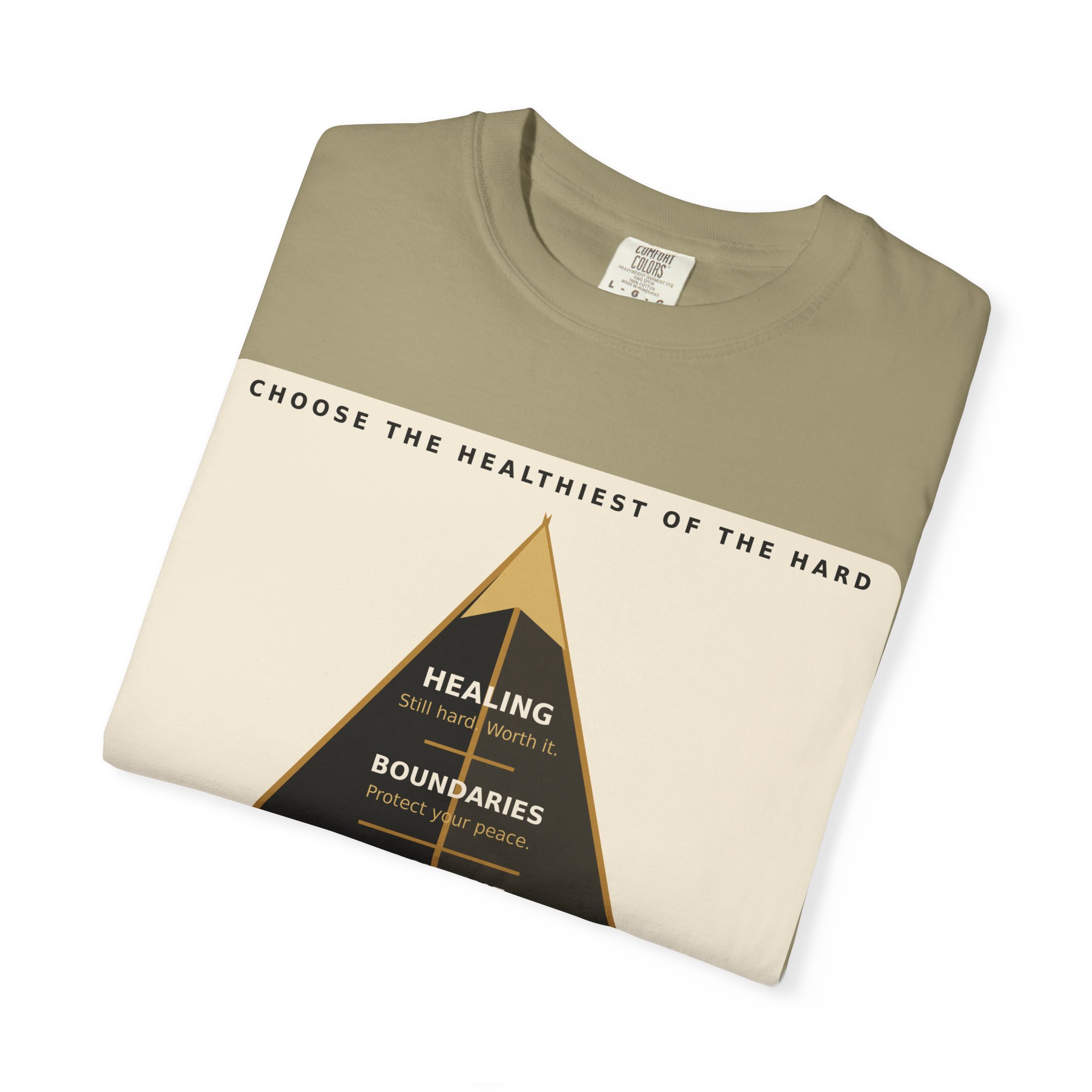 Choose the Healthiest Hard - 3D Pyramid Tee - Image 16