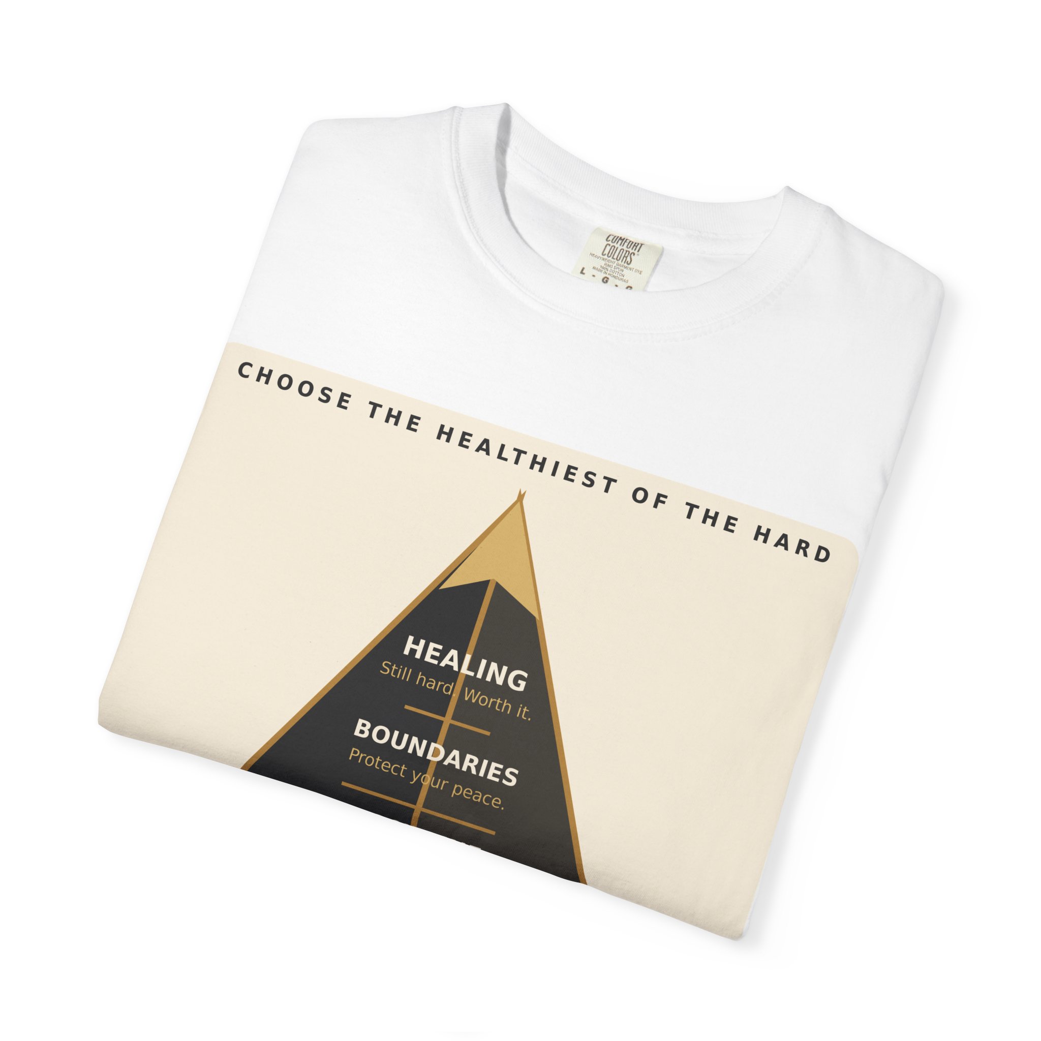 Choose the Healthiest Hard - 3D Pyramid Tee - Image 8