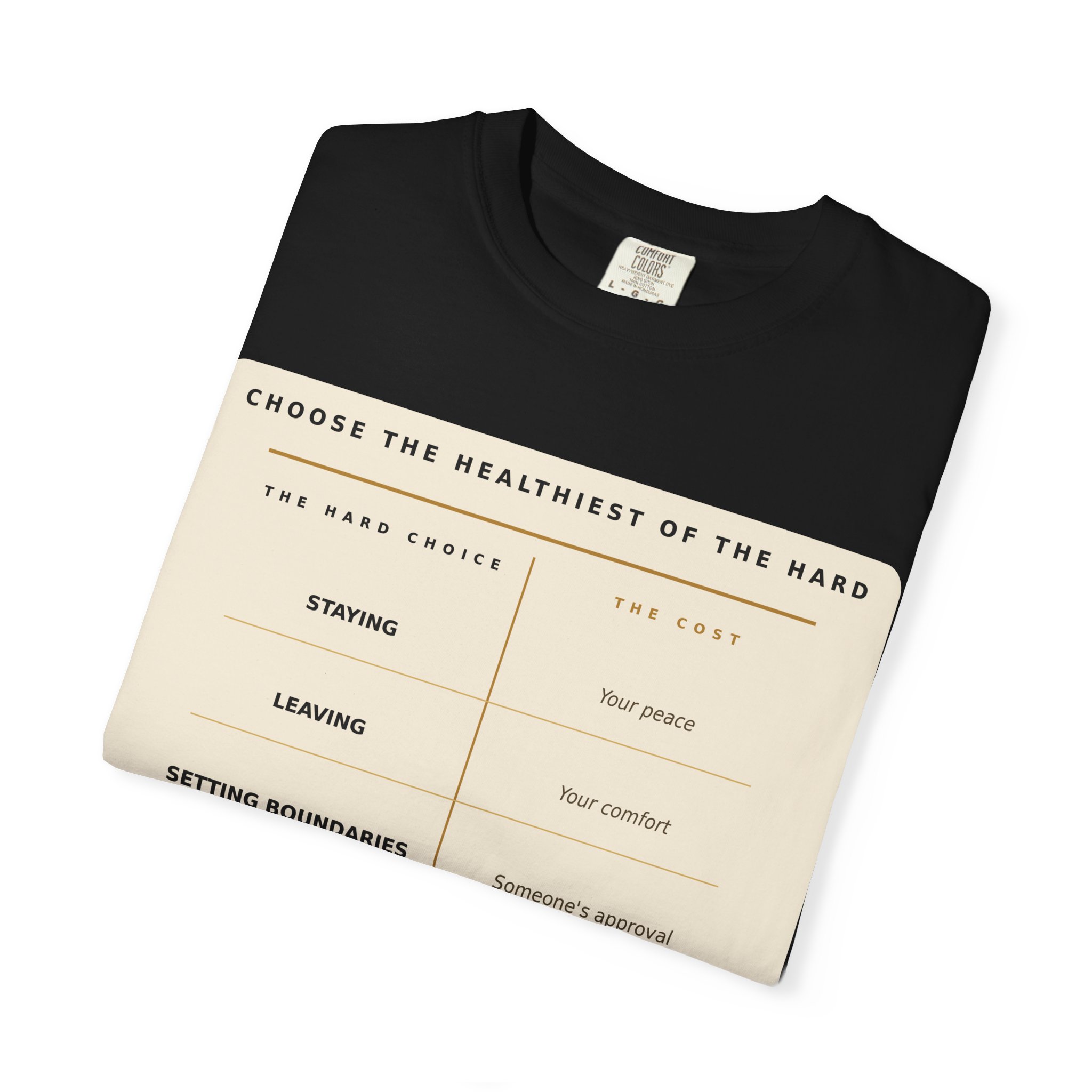 Choose the Healthiest Hard - Two Columns Tee - Image 16