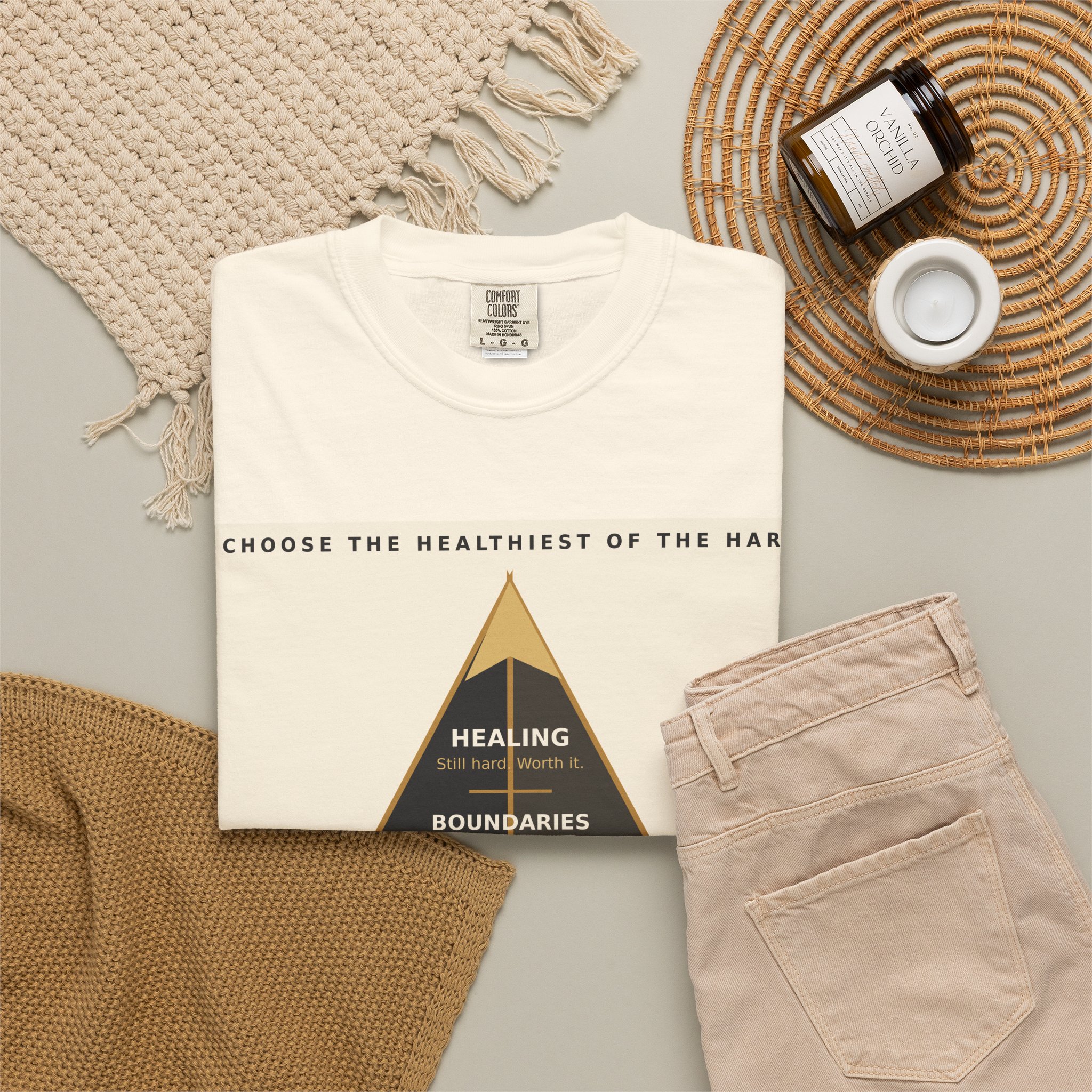 Choose the Healthiest Hard - 3D Pyramid Tee - Image 13