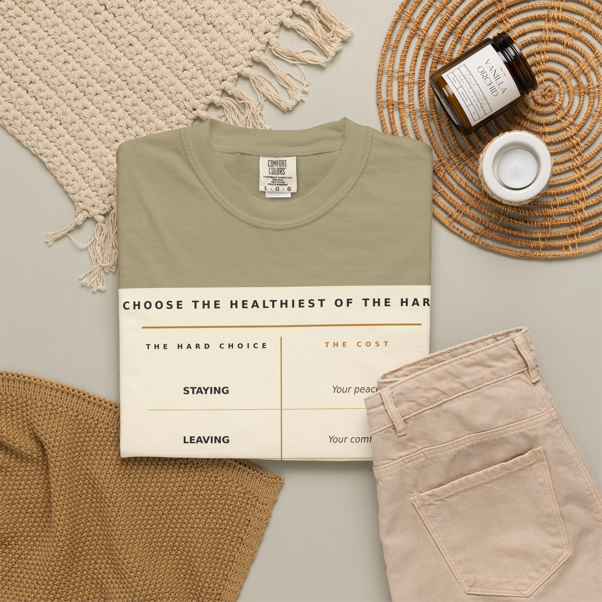 Choose the Healthiest Hard - Two Columns Tee - Image 5